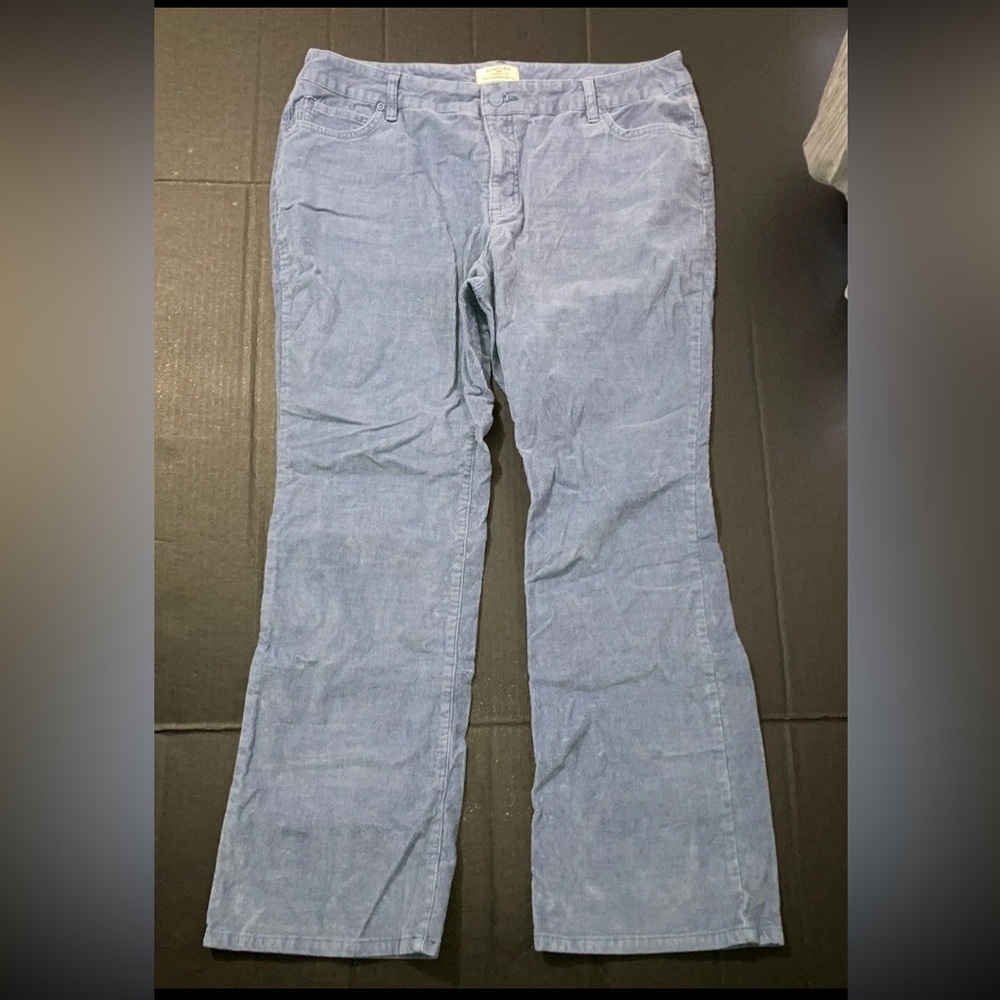 St. John's Bay Straight Fit Corduroy Pants - Blue